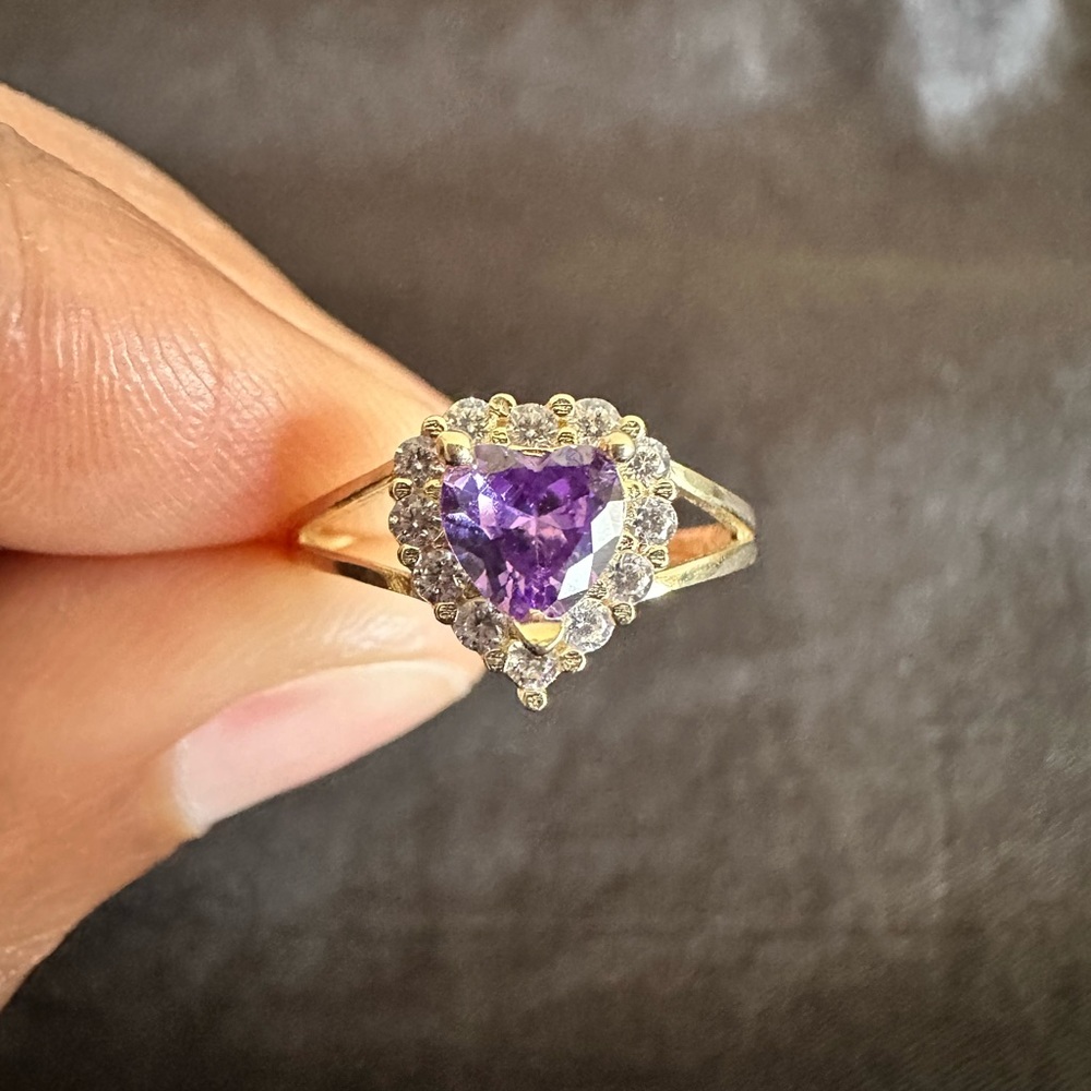 14k Gold heart ring